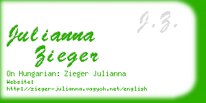 julianna zieger business card